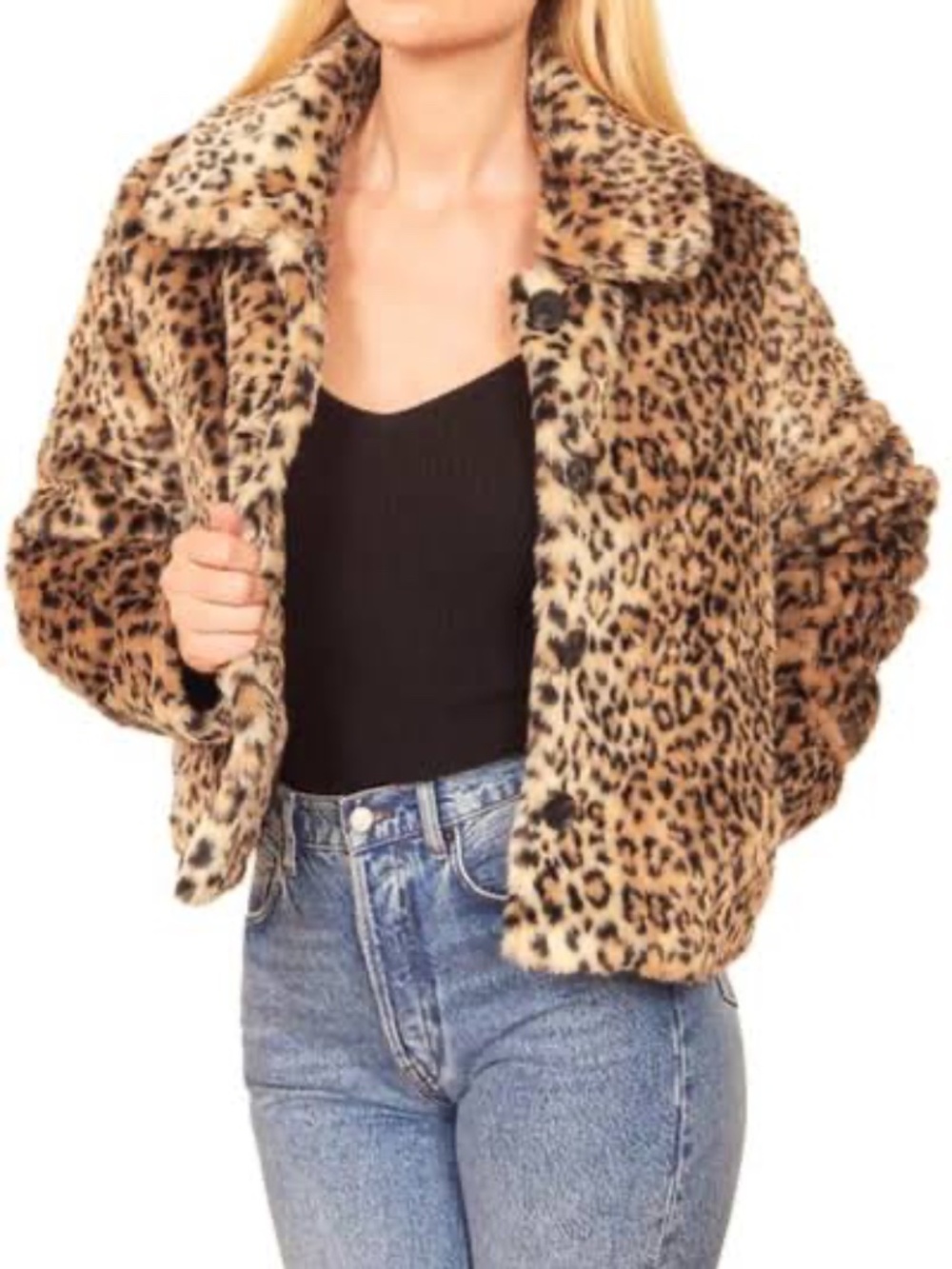 Reformation Hampton Faux Fur Jacket XL